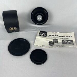 Vtg‎ Tiffen HCE Vari-Close-Up Lens w Protective Leather Storage Case Japan MINT